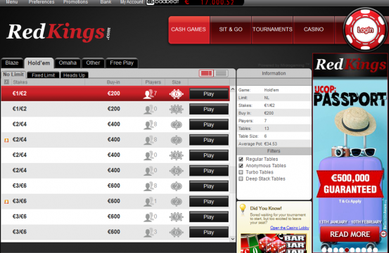 online casino odds