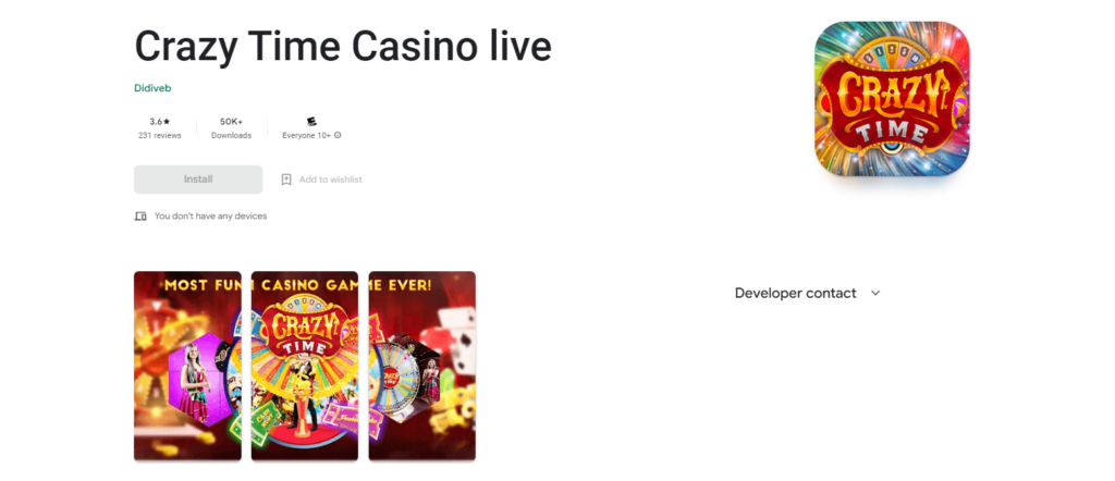 evolution casino games online