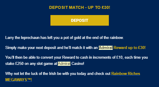 5 pound no deposit bonus