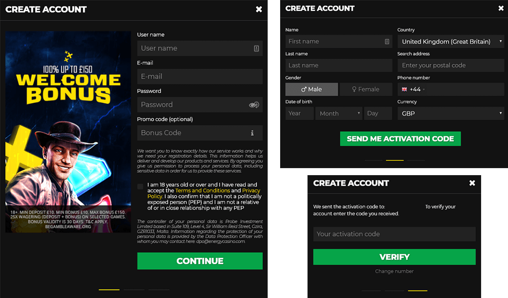 Bohemia casino signup bonus